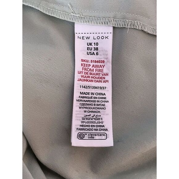 NEW LOOK Size 6 Green Wrap Maxi Dress Crisscross Open Back V Neck Flutter Sleeve - Picture 9 of 9